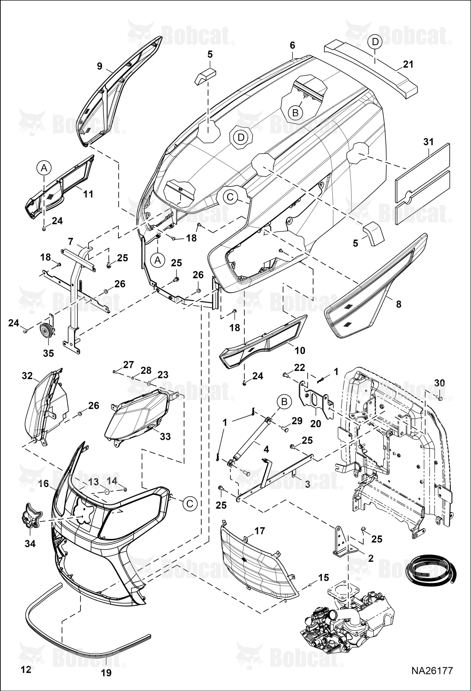 Bracket Bonnet Hinge