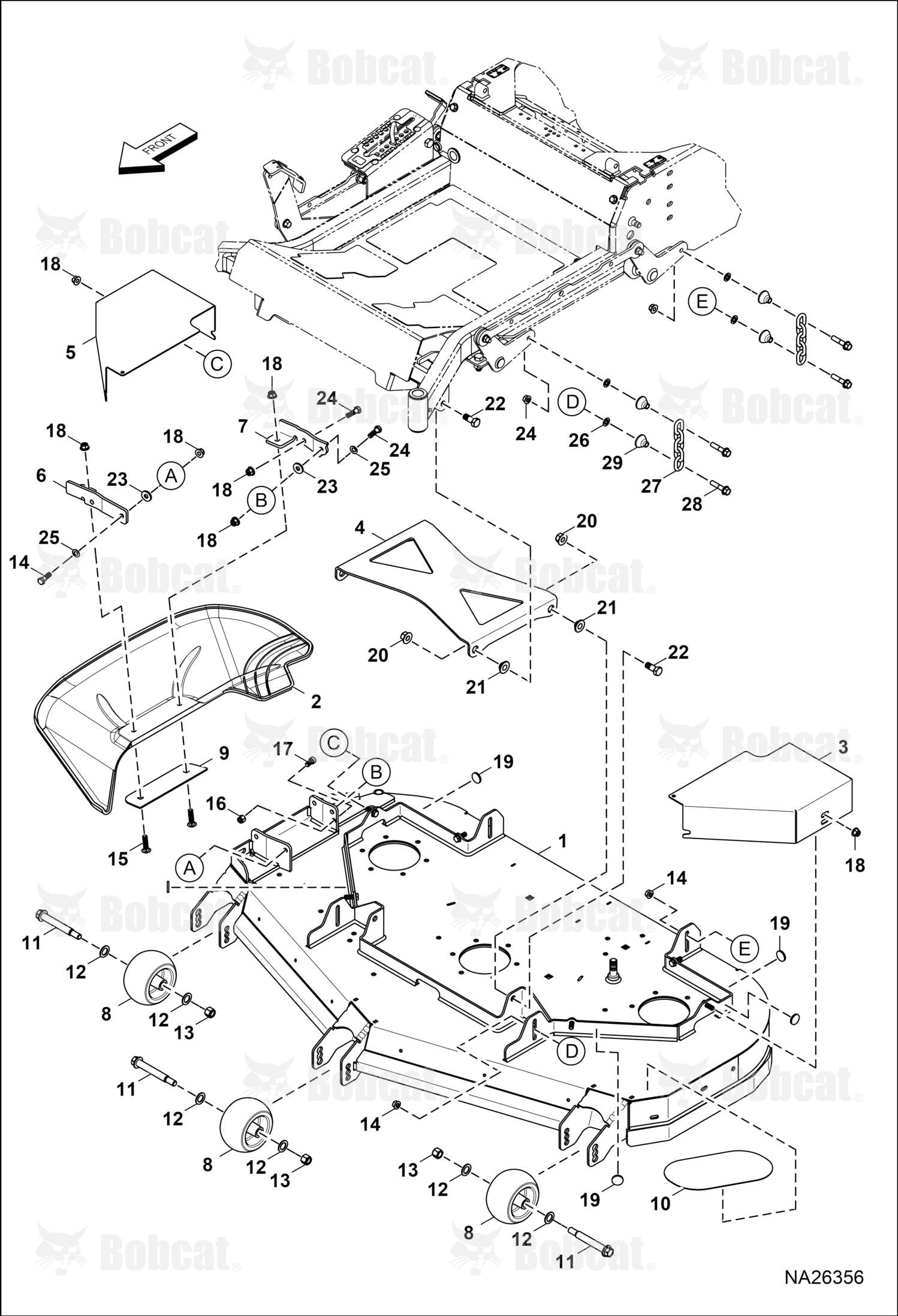 Service Deck Bn 52 In 6 Bolt