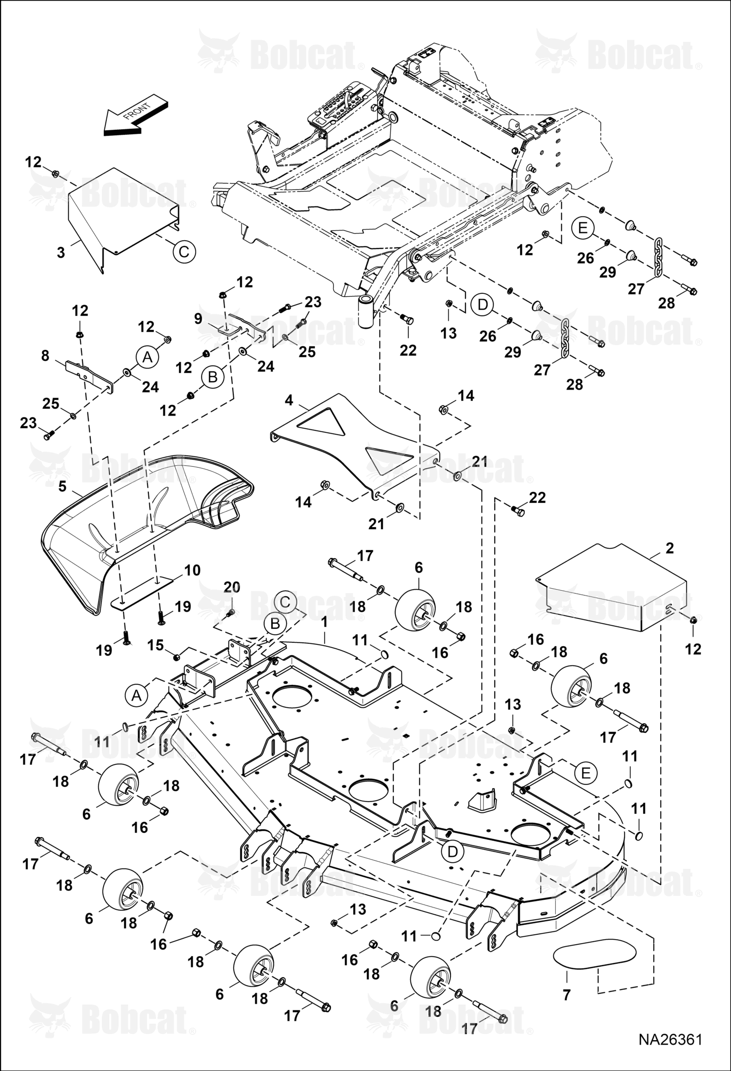 Service Deck Bn 61 In 6 Bolt