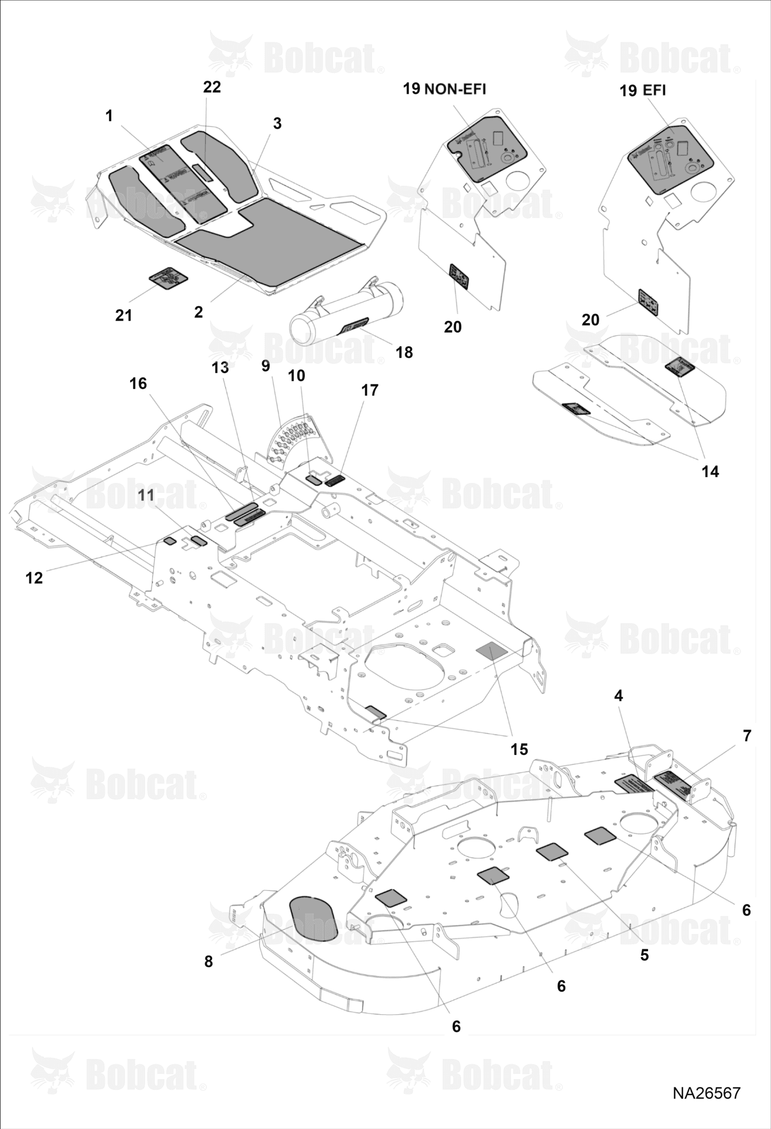 Decal Warning Foot Plate