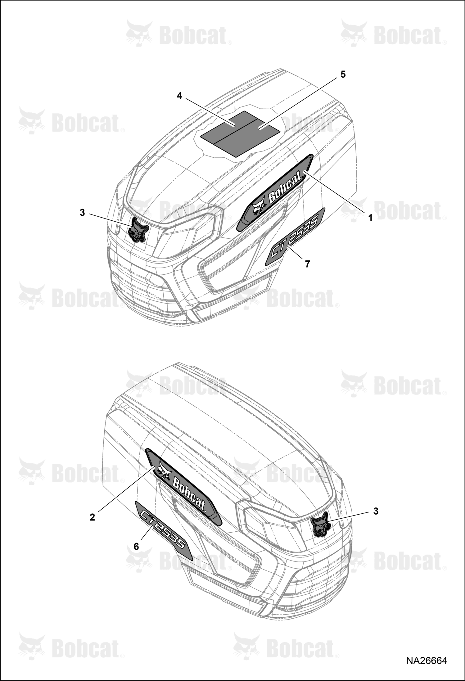 Decal Model Ct2535 Left Hand