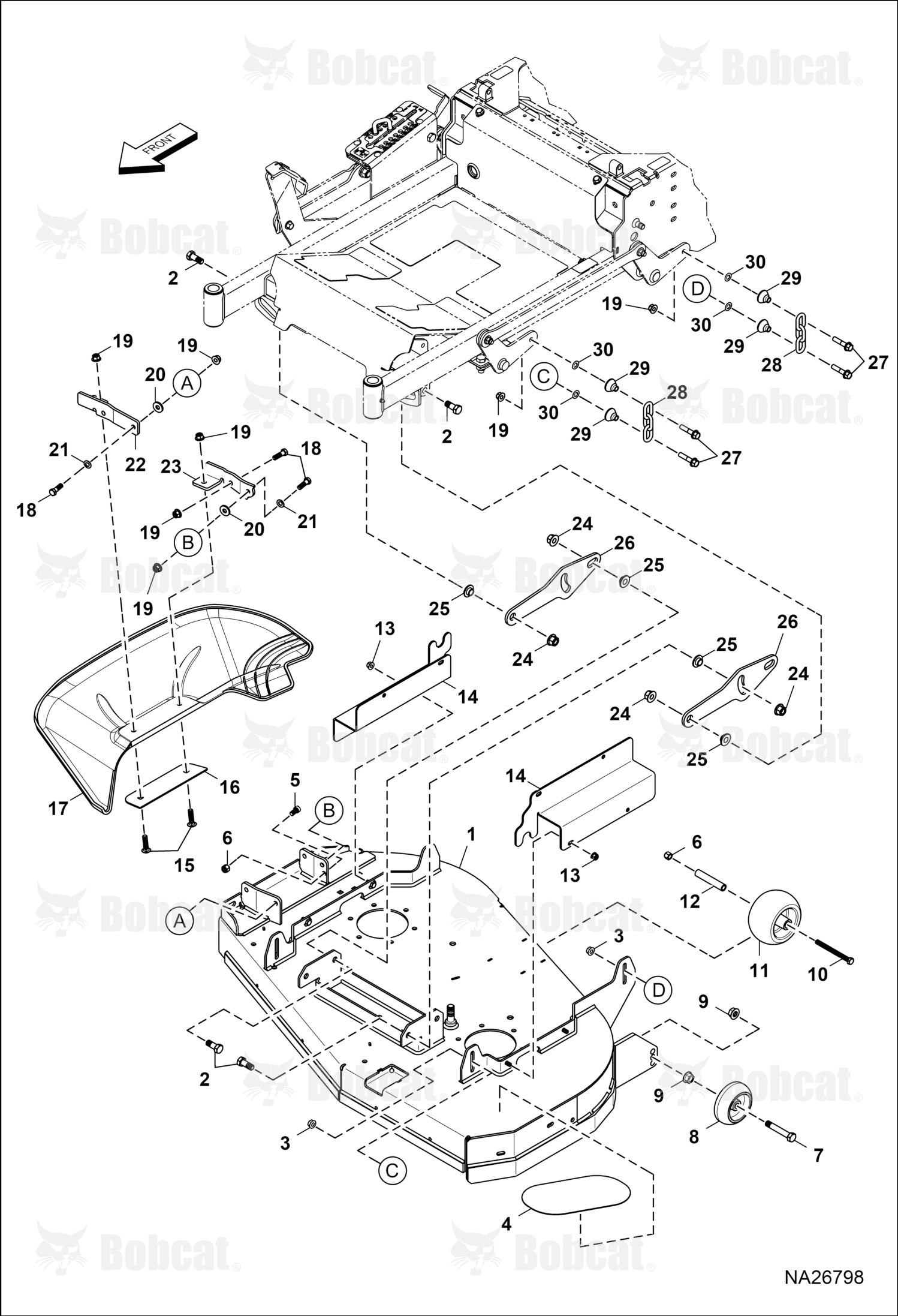 Weldment-Cutterdeck, 42IN
