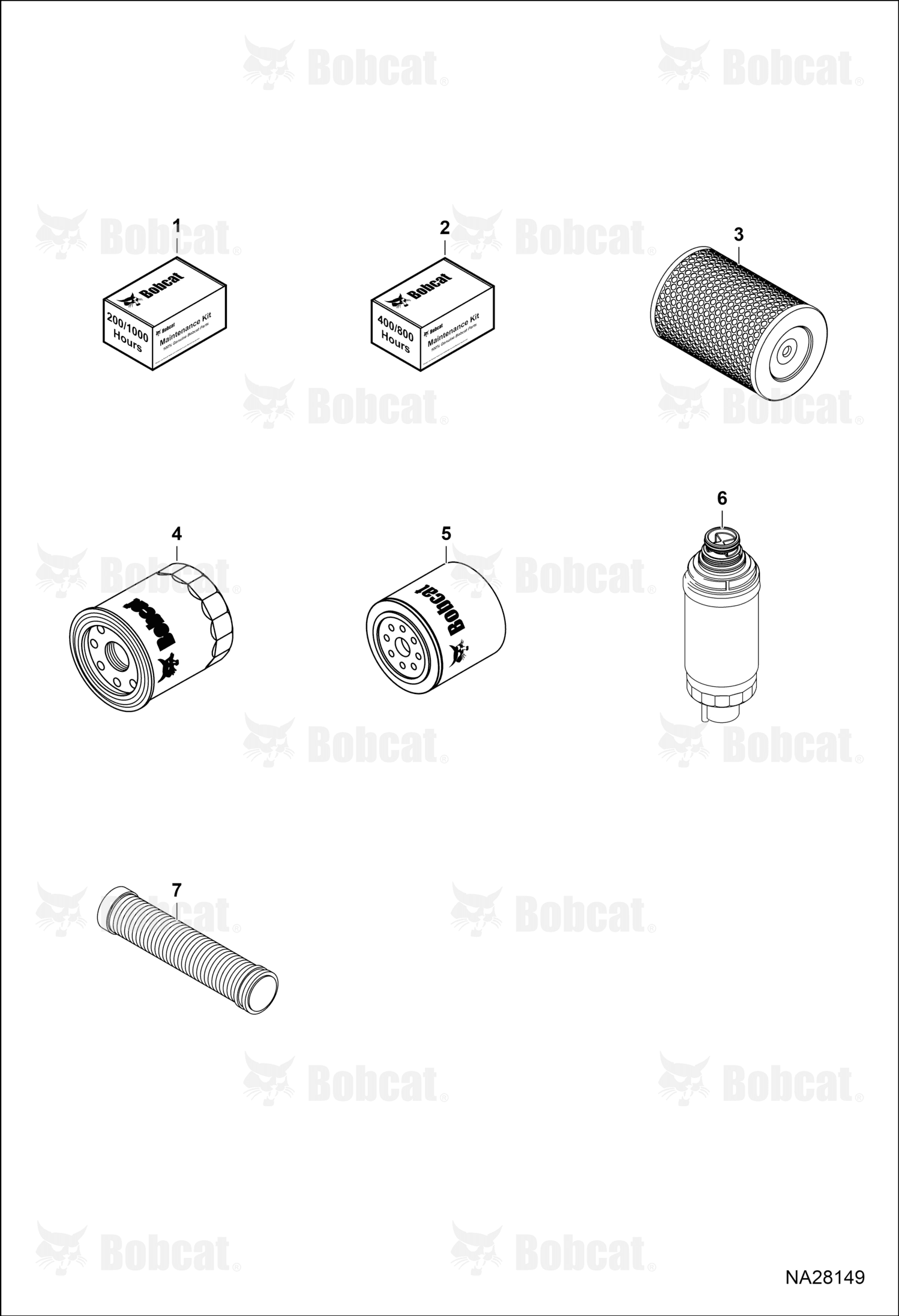 Kit Maintenance 200/1000 Hr