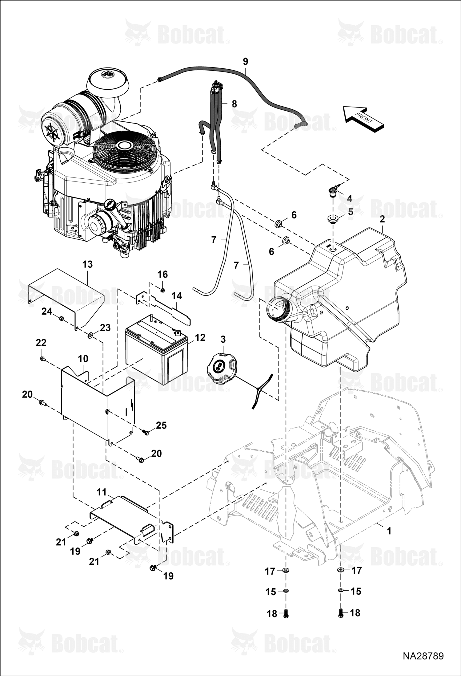 Cap Fuel Ratchet Tether 10IN