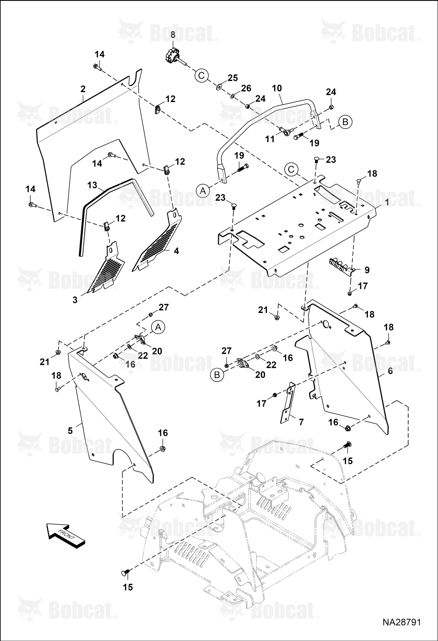 Control Panel 36 W Decals Service
