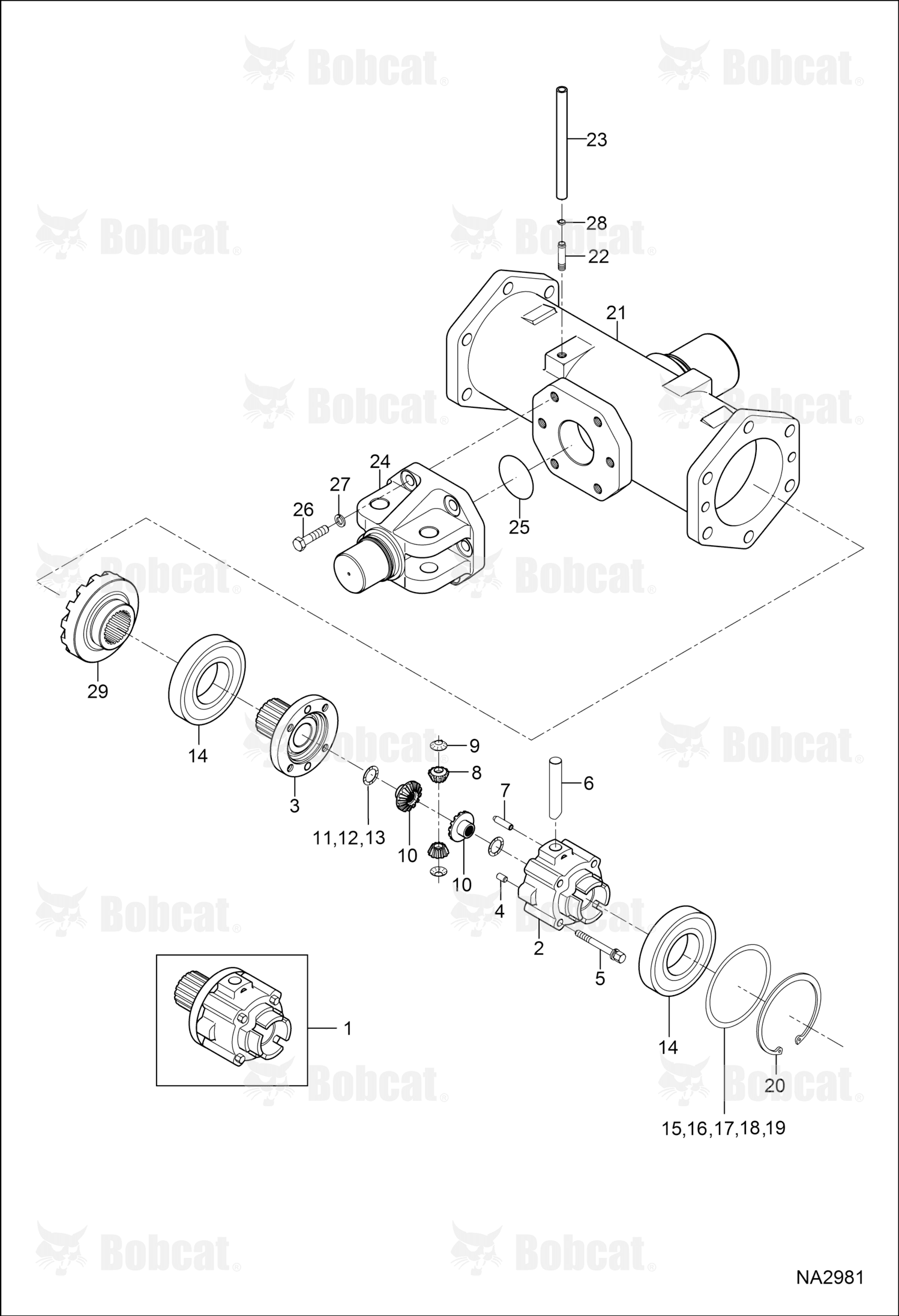 Support, Front Axle
