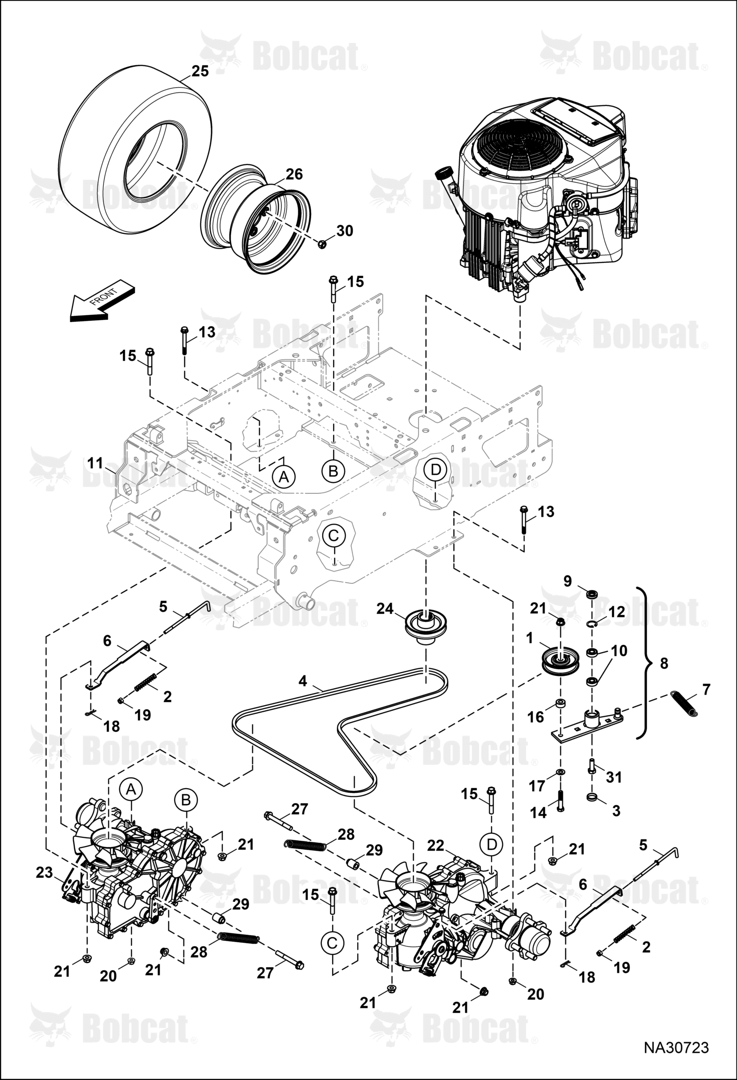 Transaxle Left Hand 2800 B Brake