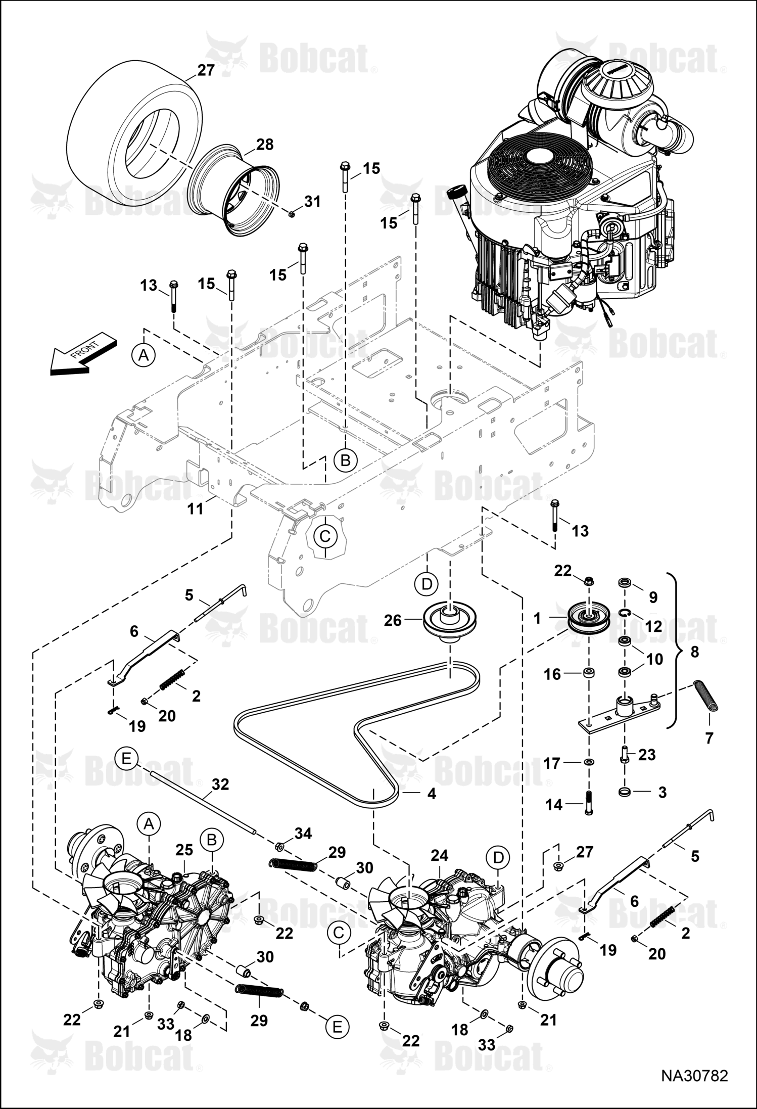 Transaxle Left Hand 3800 B Brake