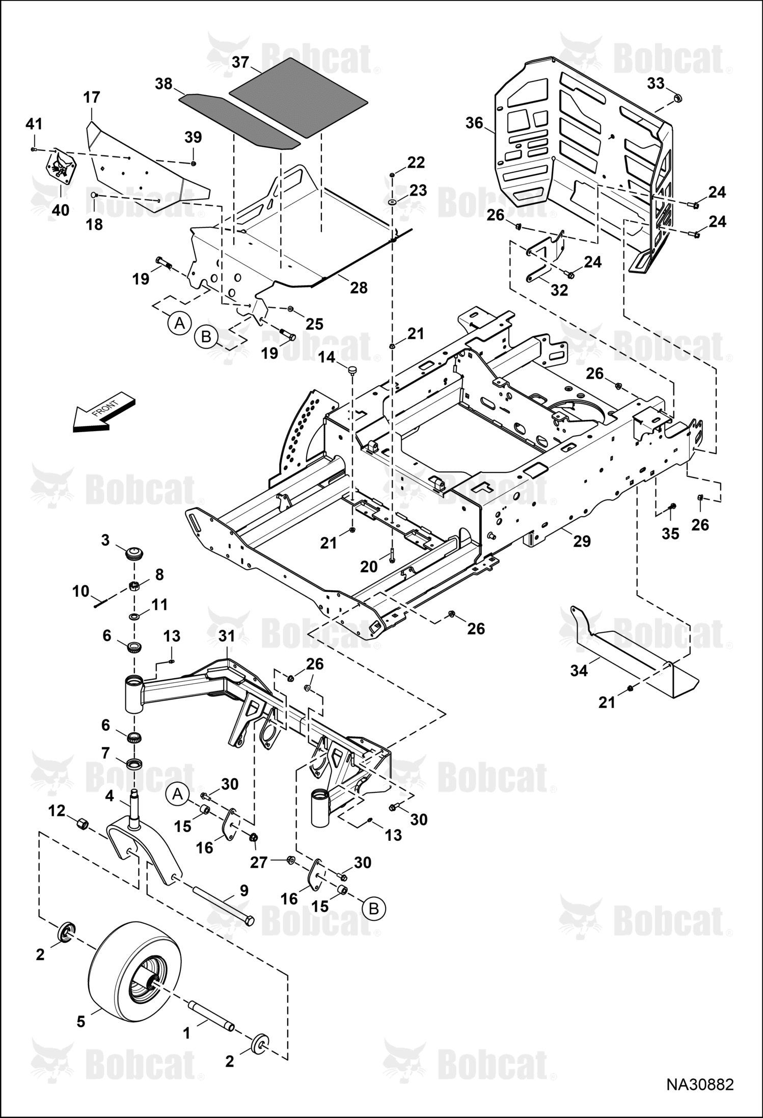 Bracket Bumper Wrap Upper
