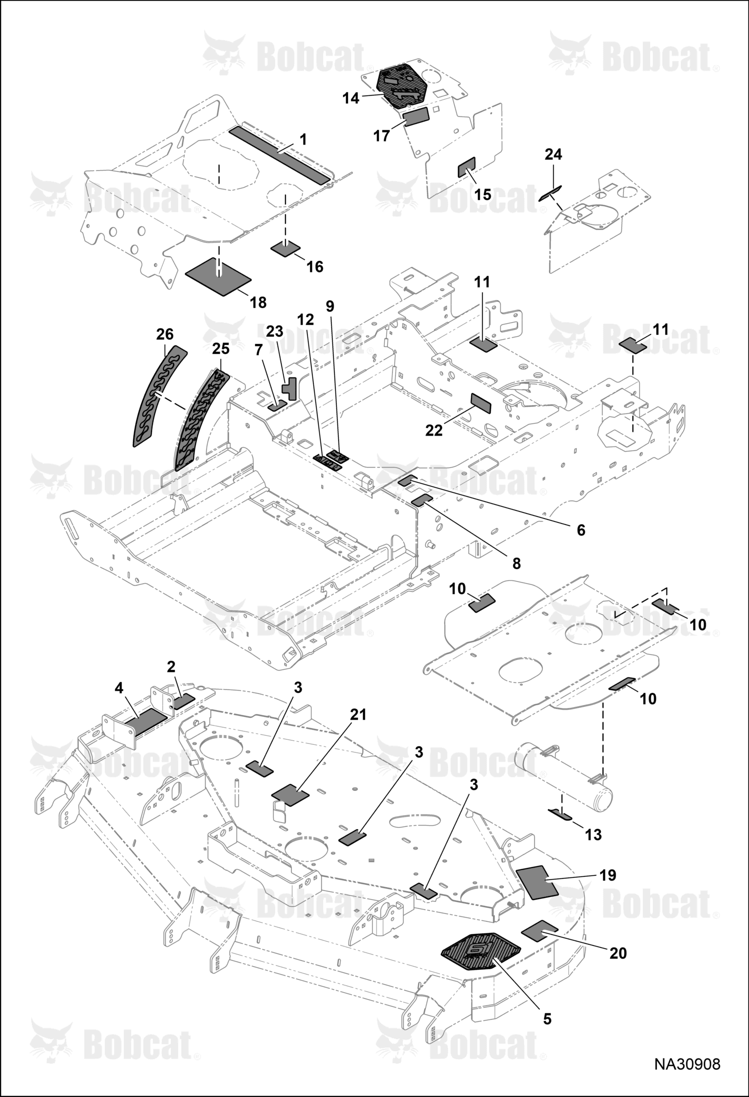 Decal Manual Location Pictorial