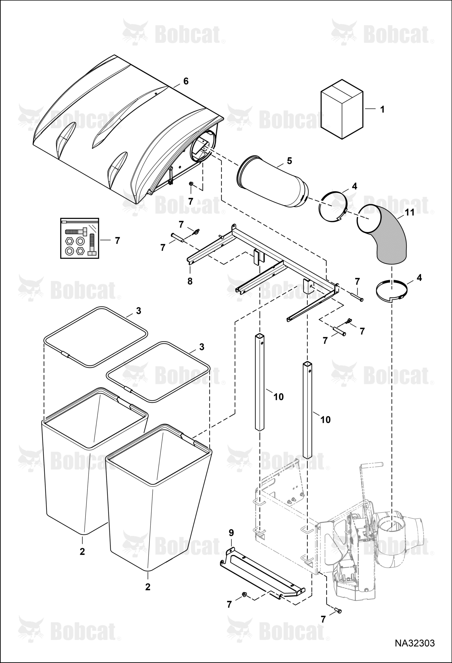 Cover Top Assembly 2 Bag
