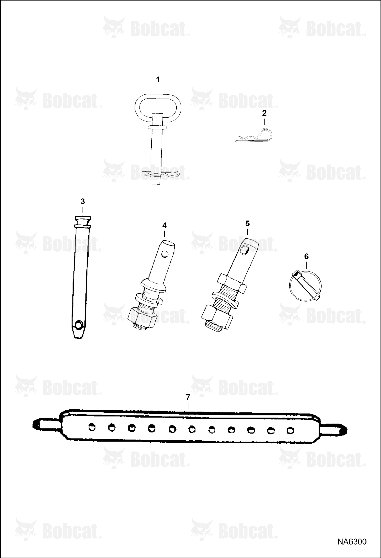 Pin, Zinc Plated Hitch 5/8 X 6-1/4 4