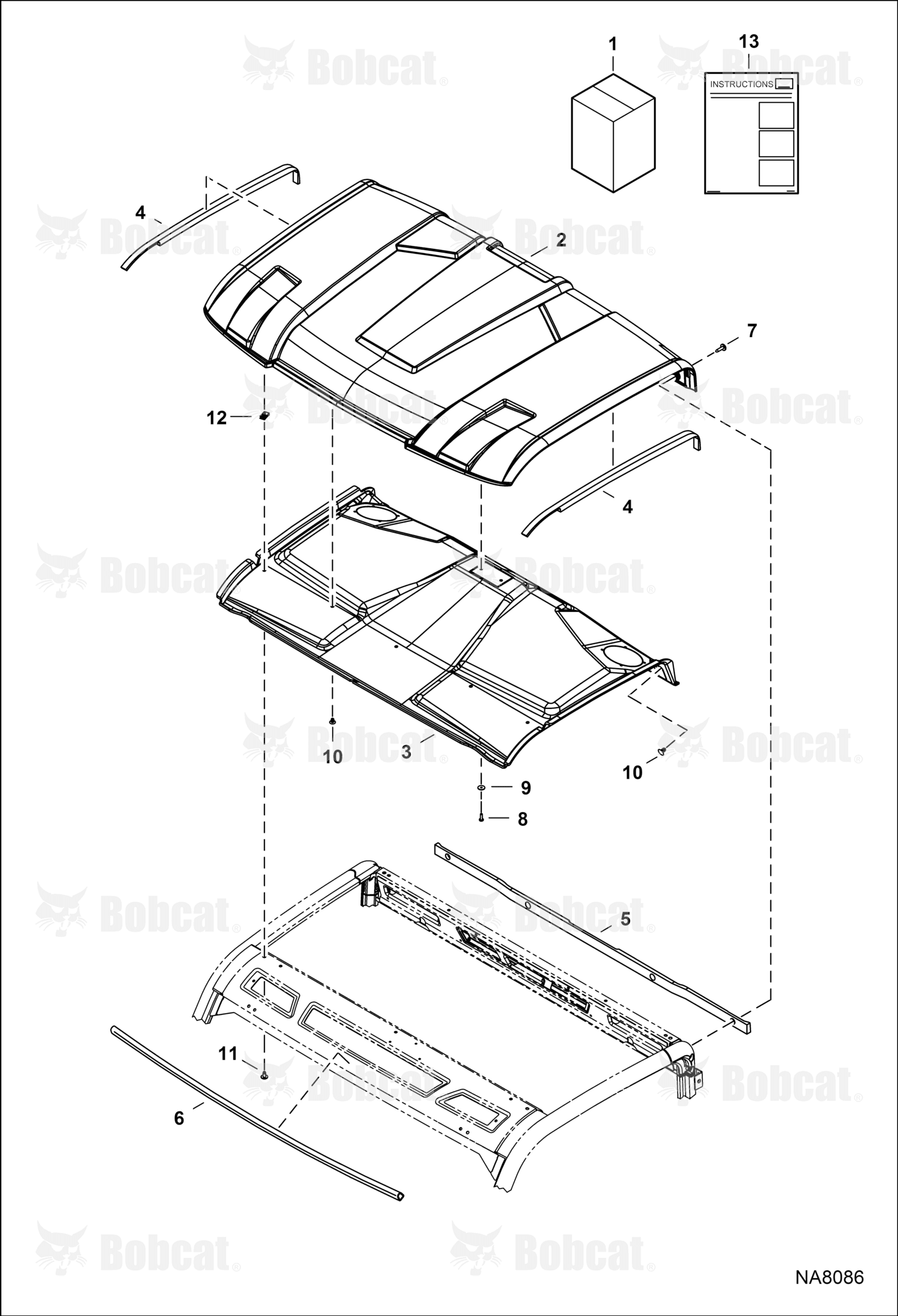 Seal, Rubber Roof Front