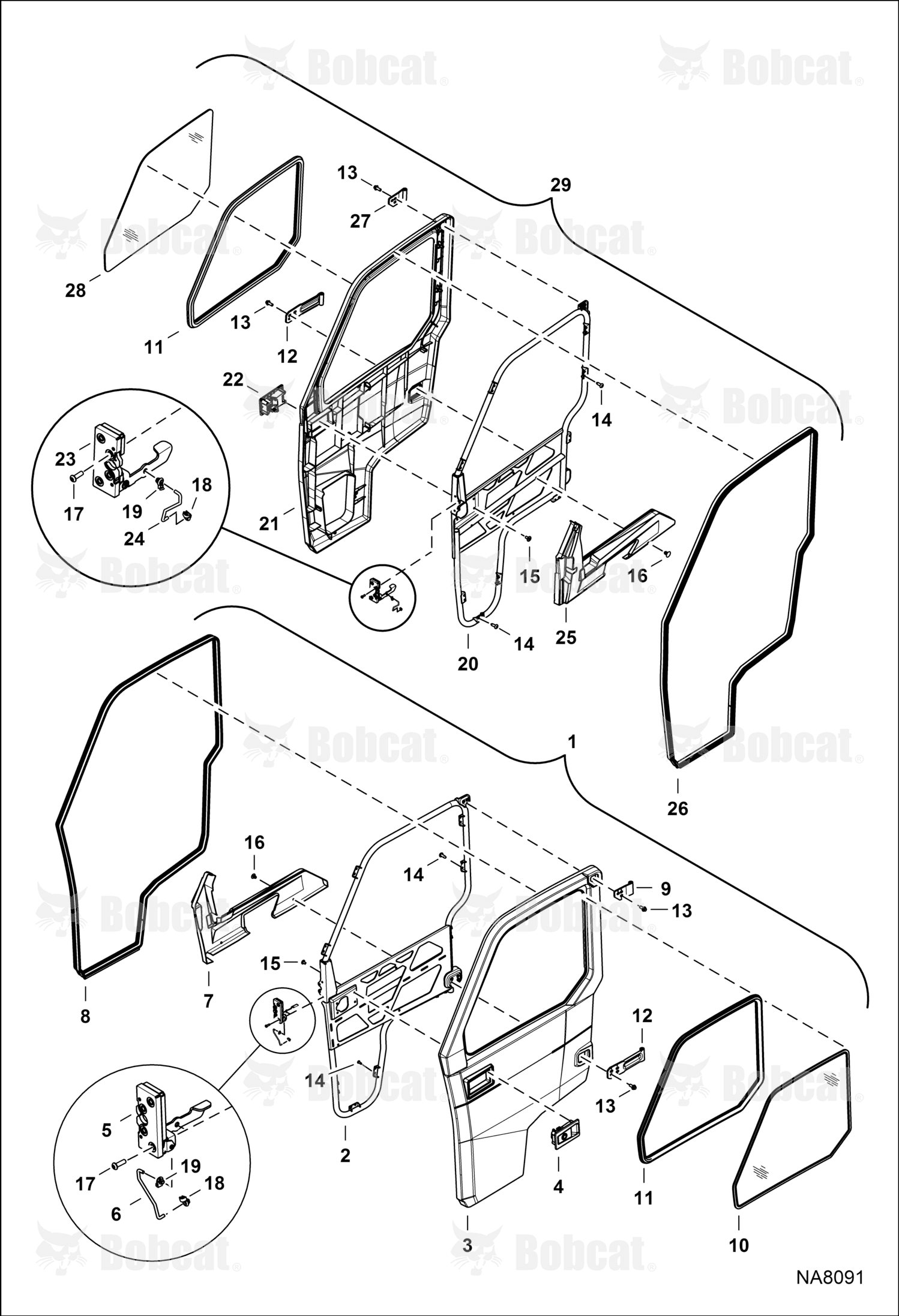 Bracket Hinge Door Lower
