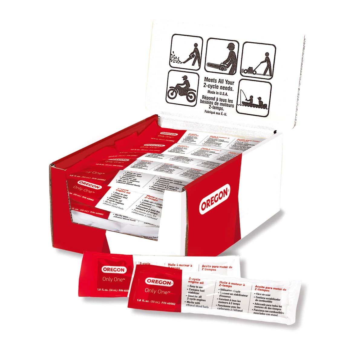 40092 OIL,2 CYCLE ONLY ONE - 1.8 OZ.
