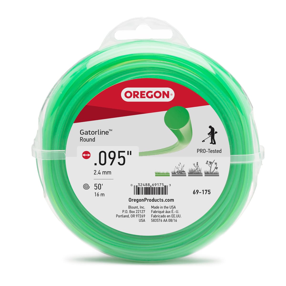 69-175 GATORLINE,ROUND .095 50FT DONU