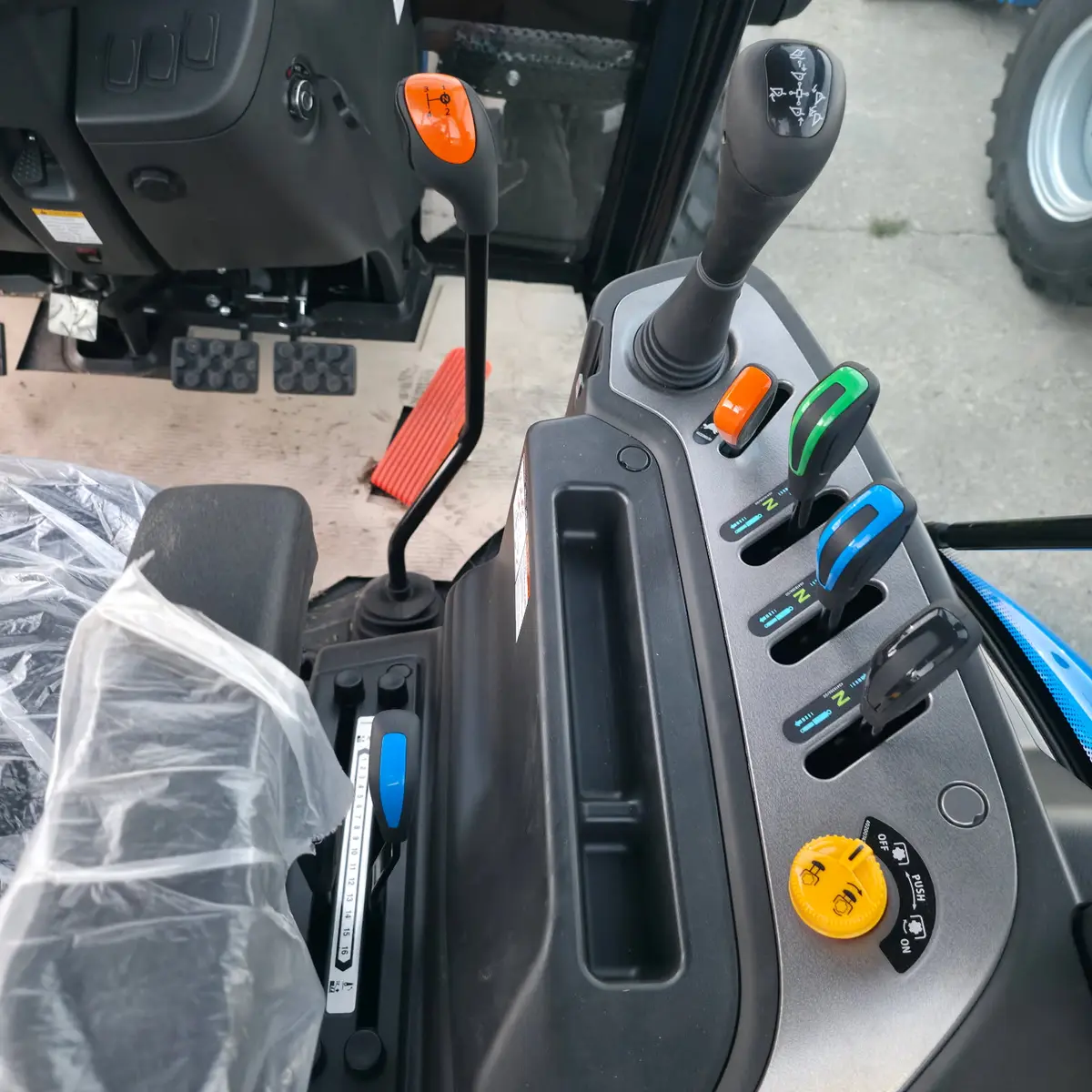 Loader joystick and console controls