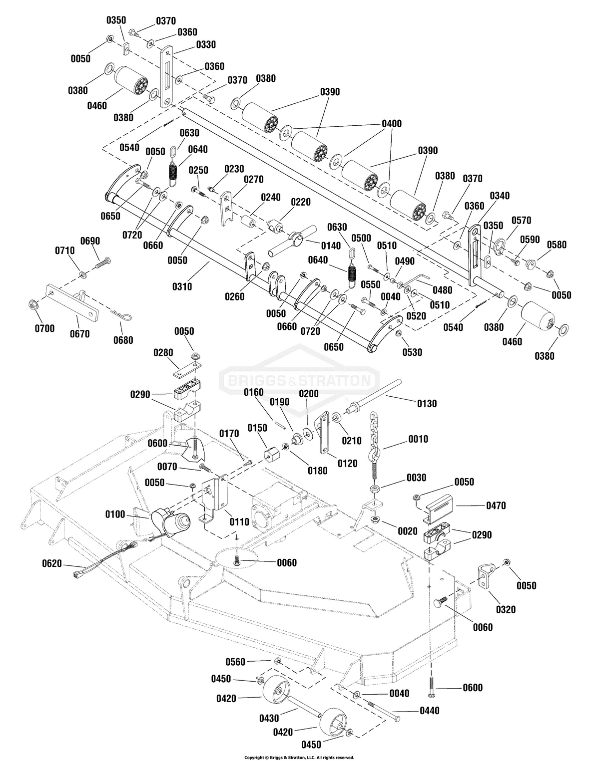 Ferris Roller W/Bushings diagram, part 1678042YP