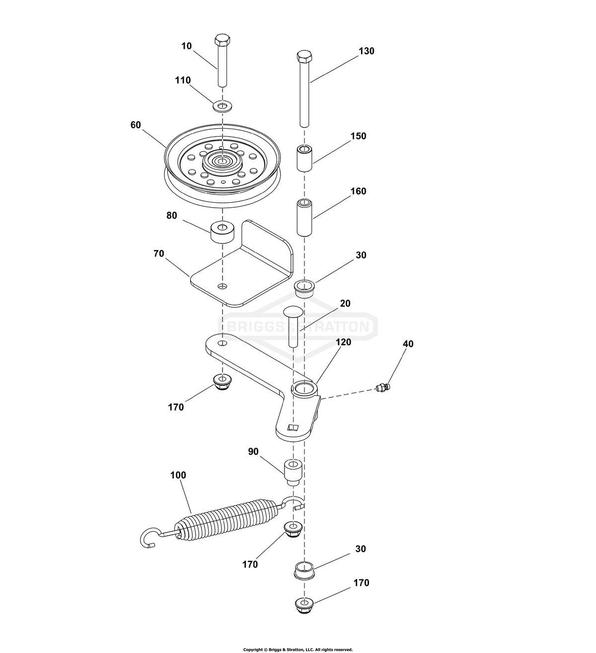 Ferris Spacer diagram, part 1706644SM