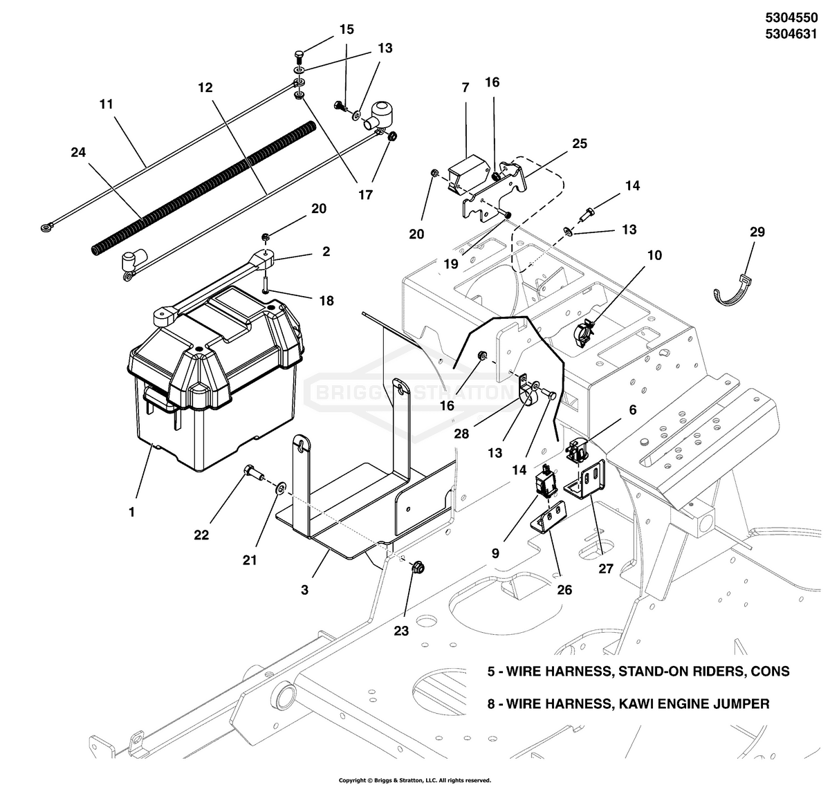Ferris Switch-Push Button (N diagram, part 1732004SM