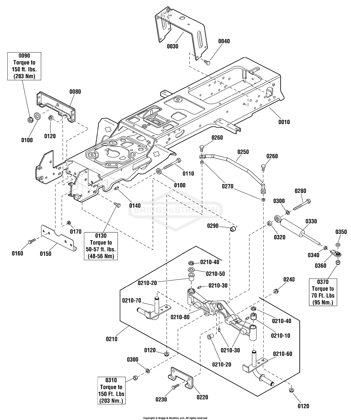 Ferris Cylinder - Hydr Steer diagram, part 1737057YP