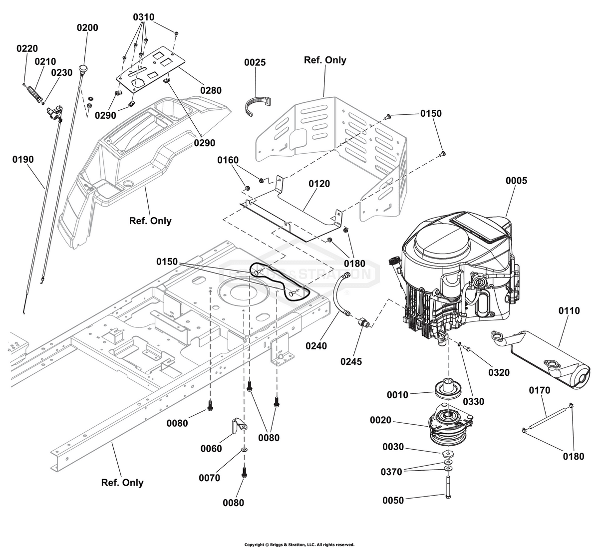 Ferris Muffler diagram, part 1758352YP