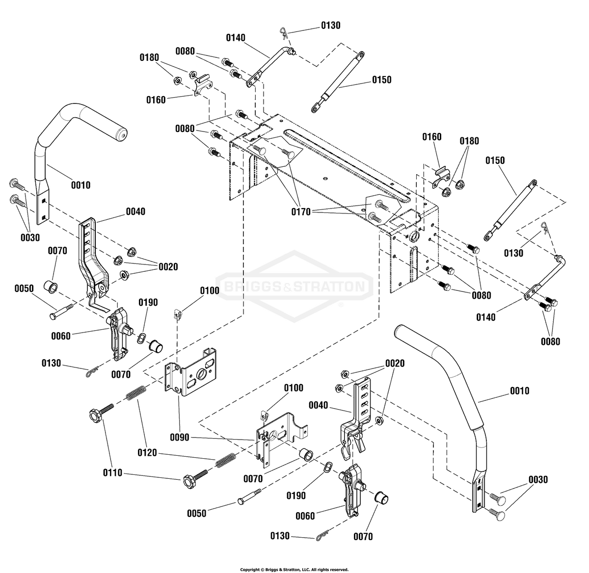 Ferris Knob 5/16-18 X 2.5 diagram, part 1758373YP