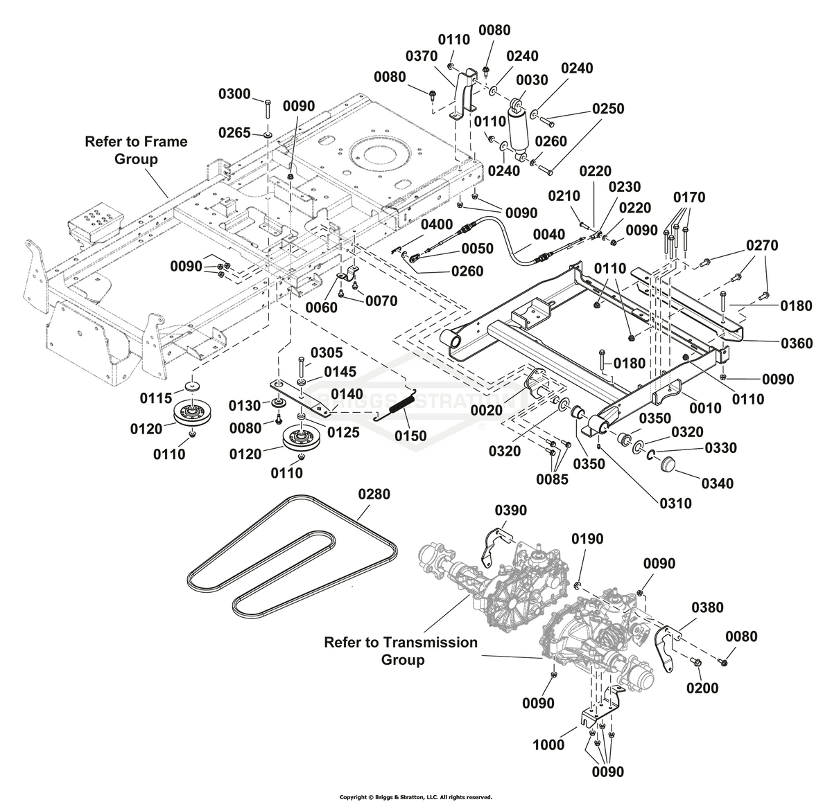 Ferris Absorber Shock diagram, part 1758705YP