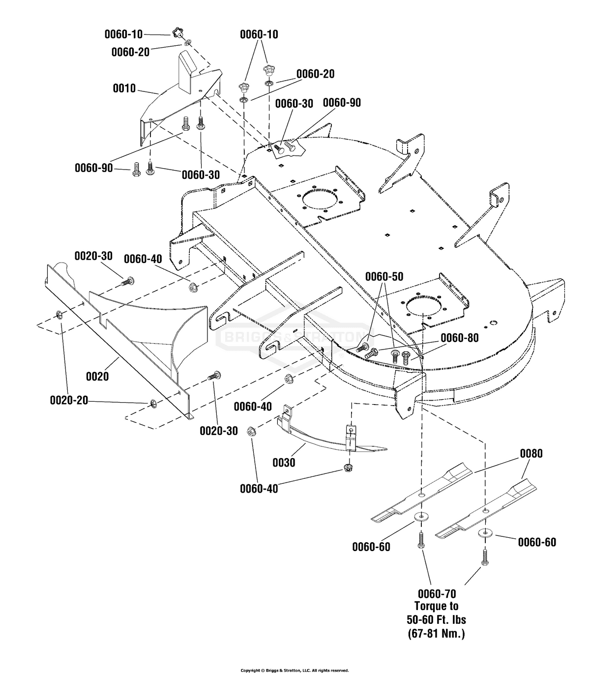 Ferris Lh Front Baffle 42 diagram, part 1759309AYP