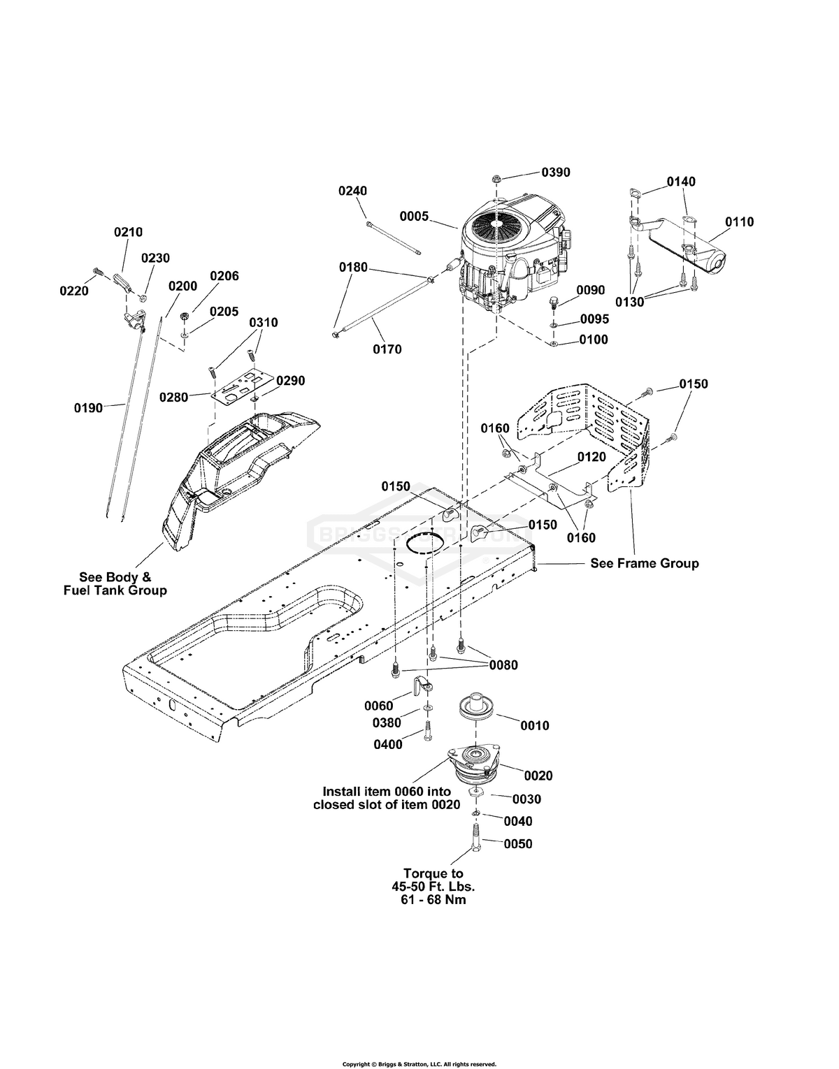 Ferris Washer Locking diagram, part 1921880SM