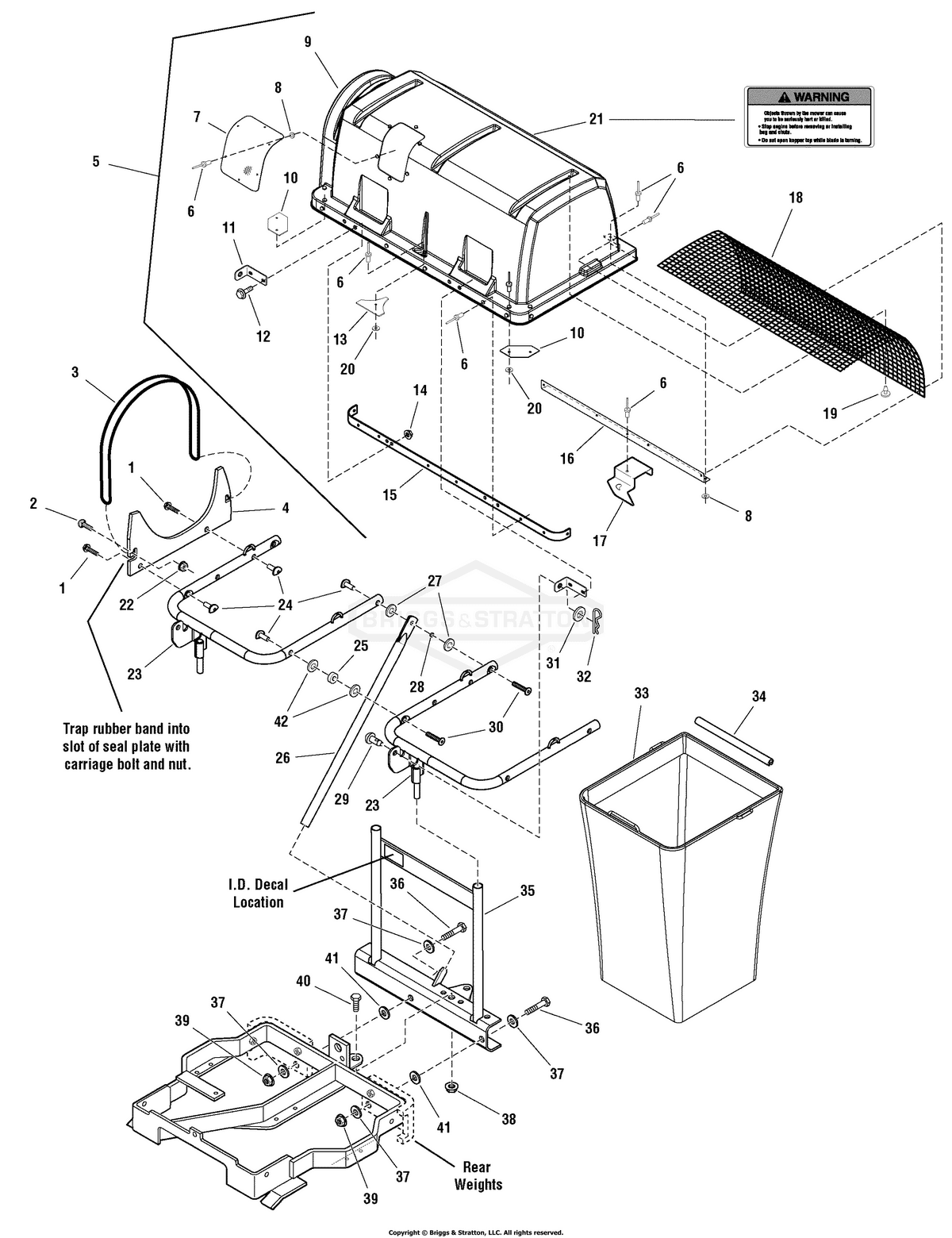 Ferris Nut-Hex Flange 1/2-1 diagram, part 1930644SM