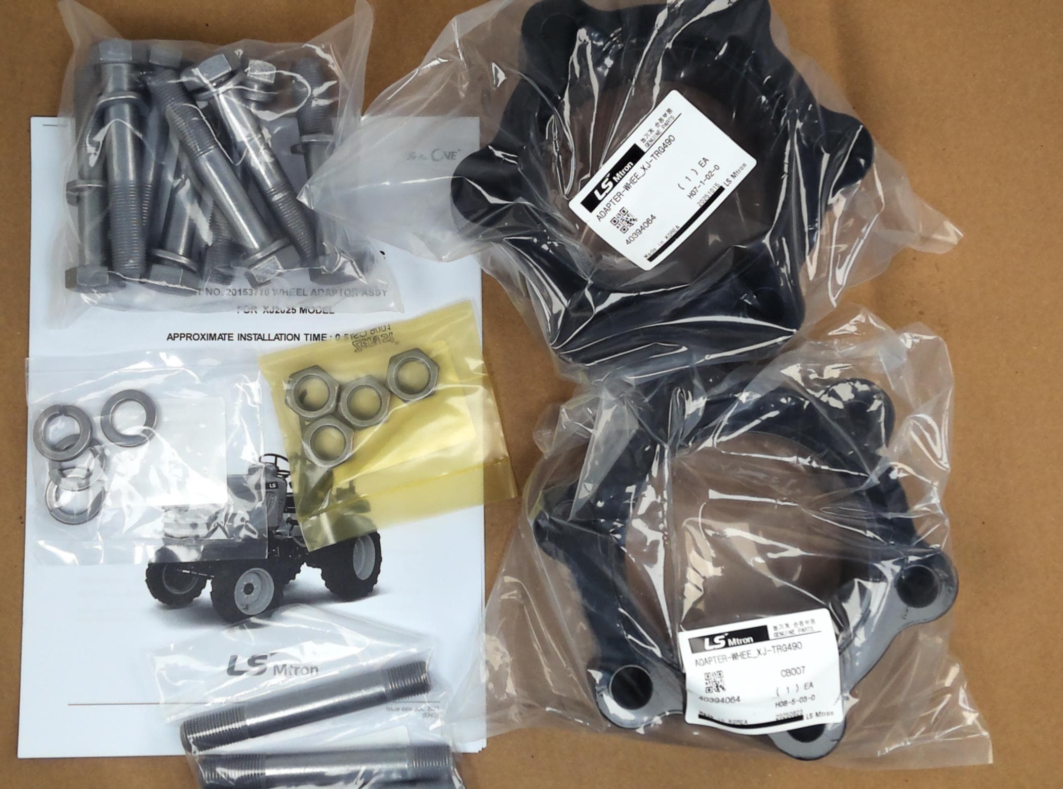 Dia Kit Adaptor Assembly Wheel Xj