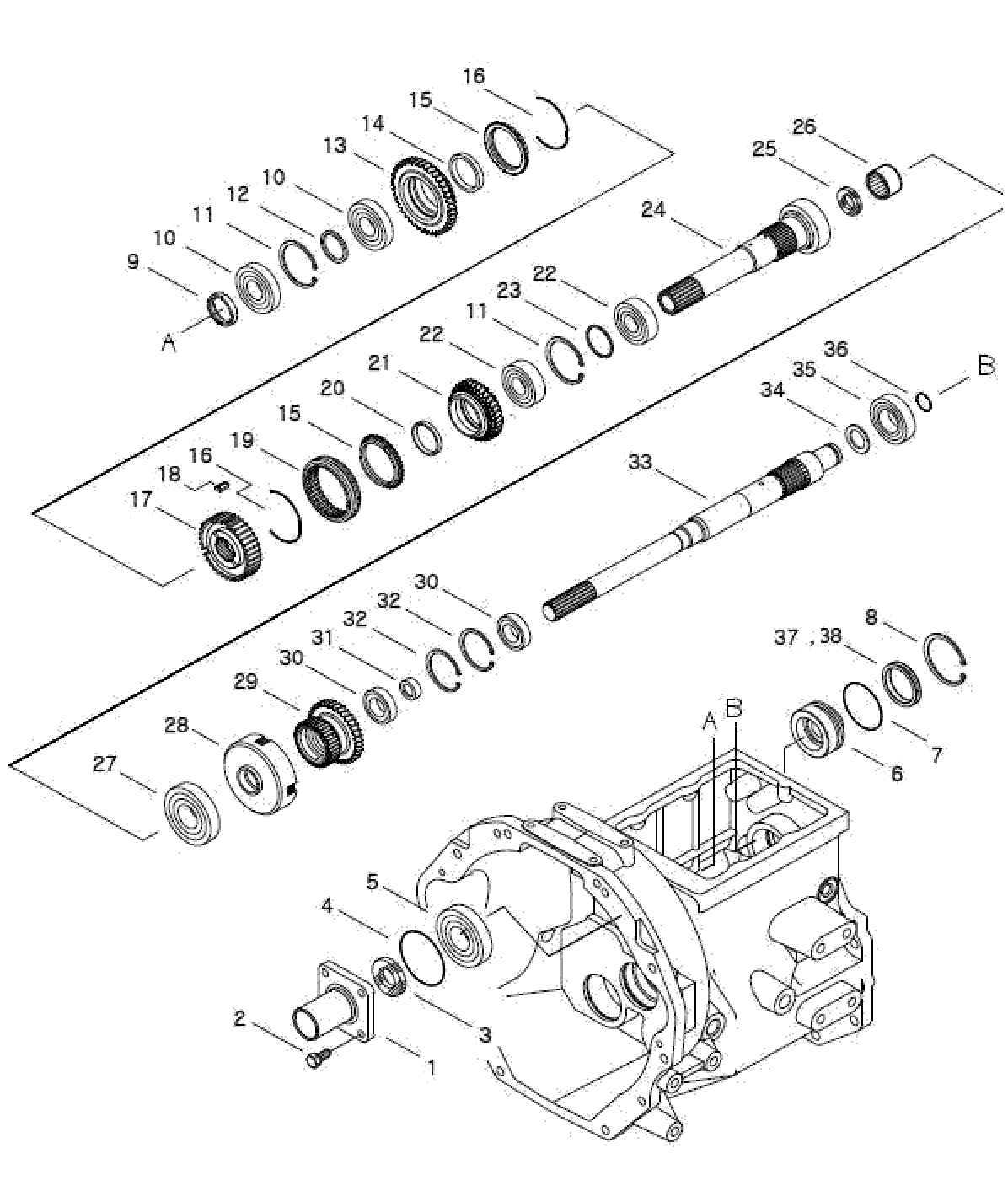 Gear PTO Main Drv Trg283