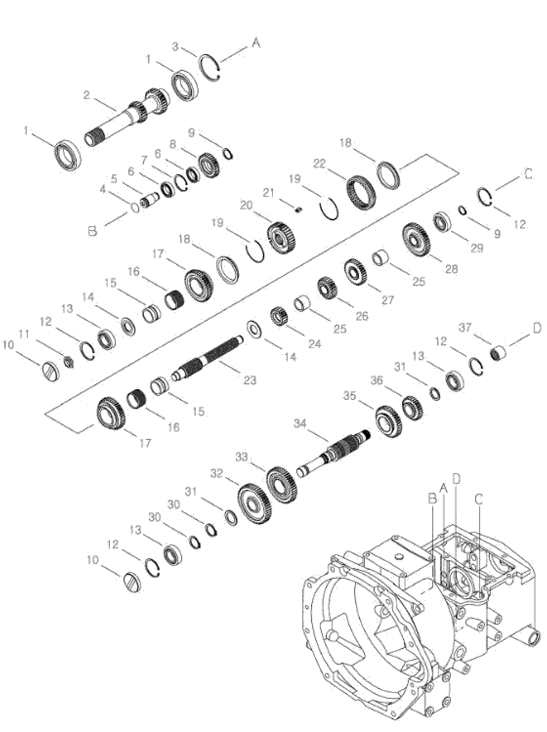 Gear M/shift Drv 2nd Trg281
