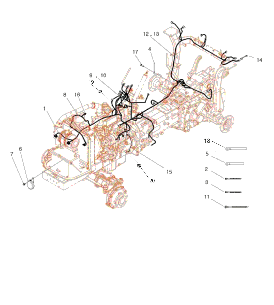Harness Rear(hst) Trg730