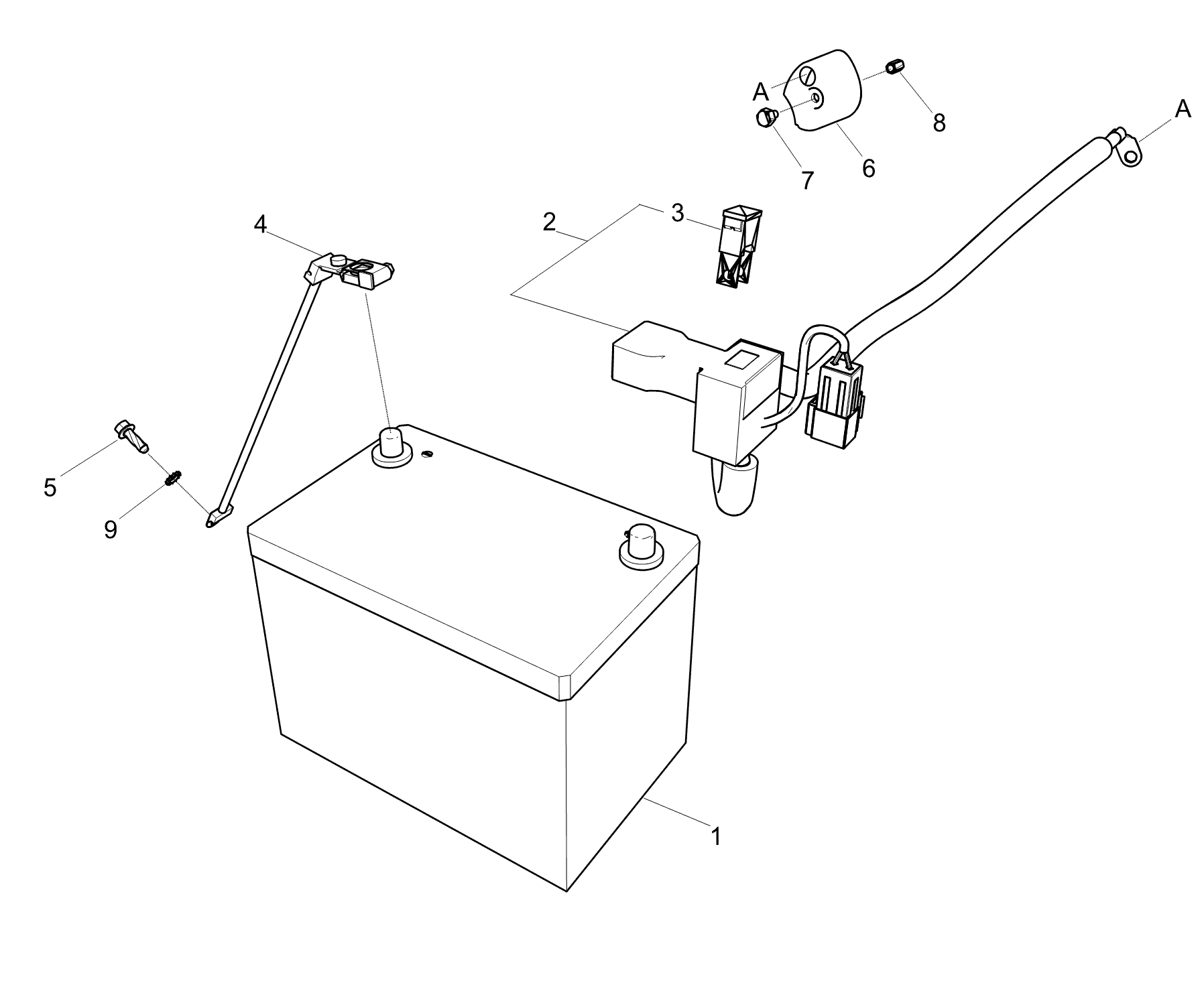 Cable Battery(+) Trg740