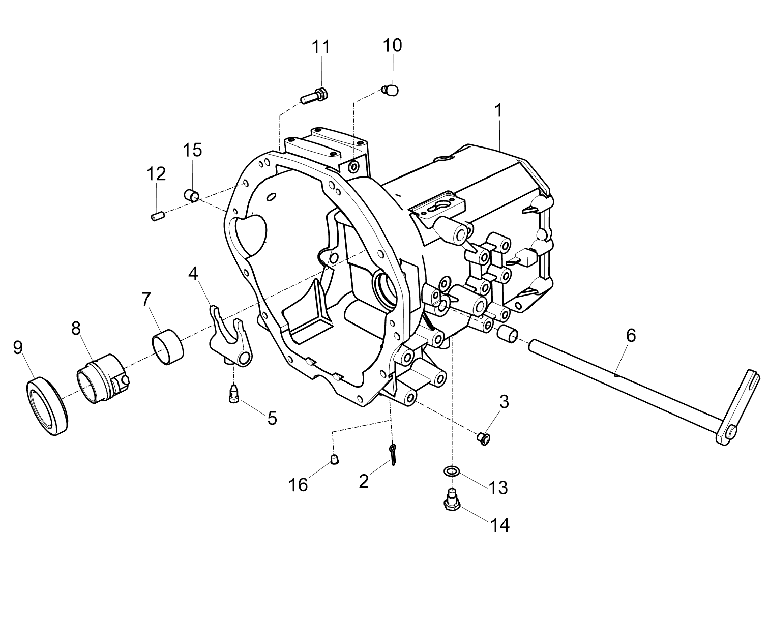 Housing Clutch(mec) Trg250