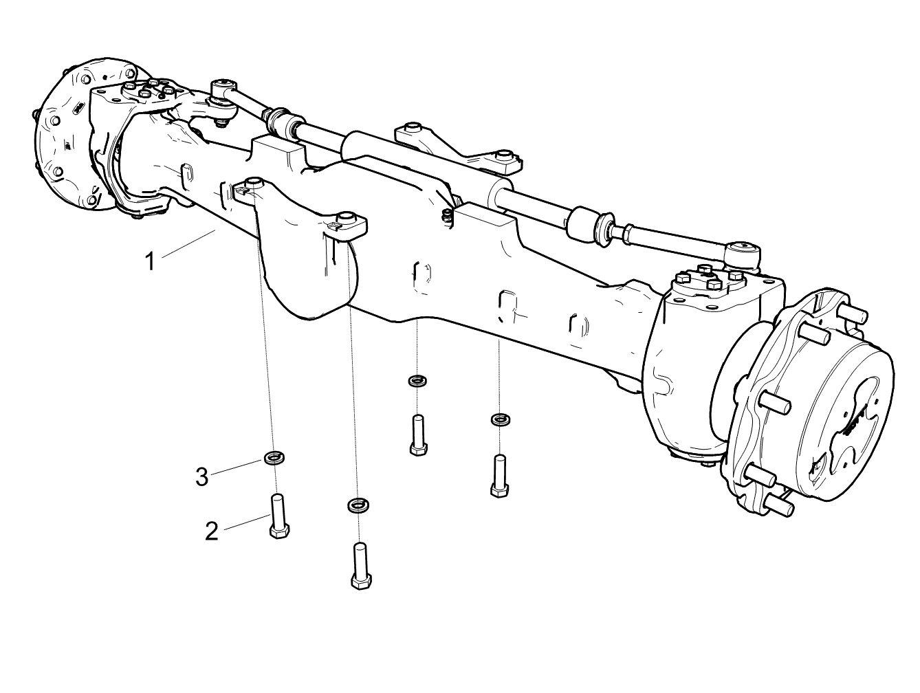 Front Axle Assy Carraro(20.16) G400
