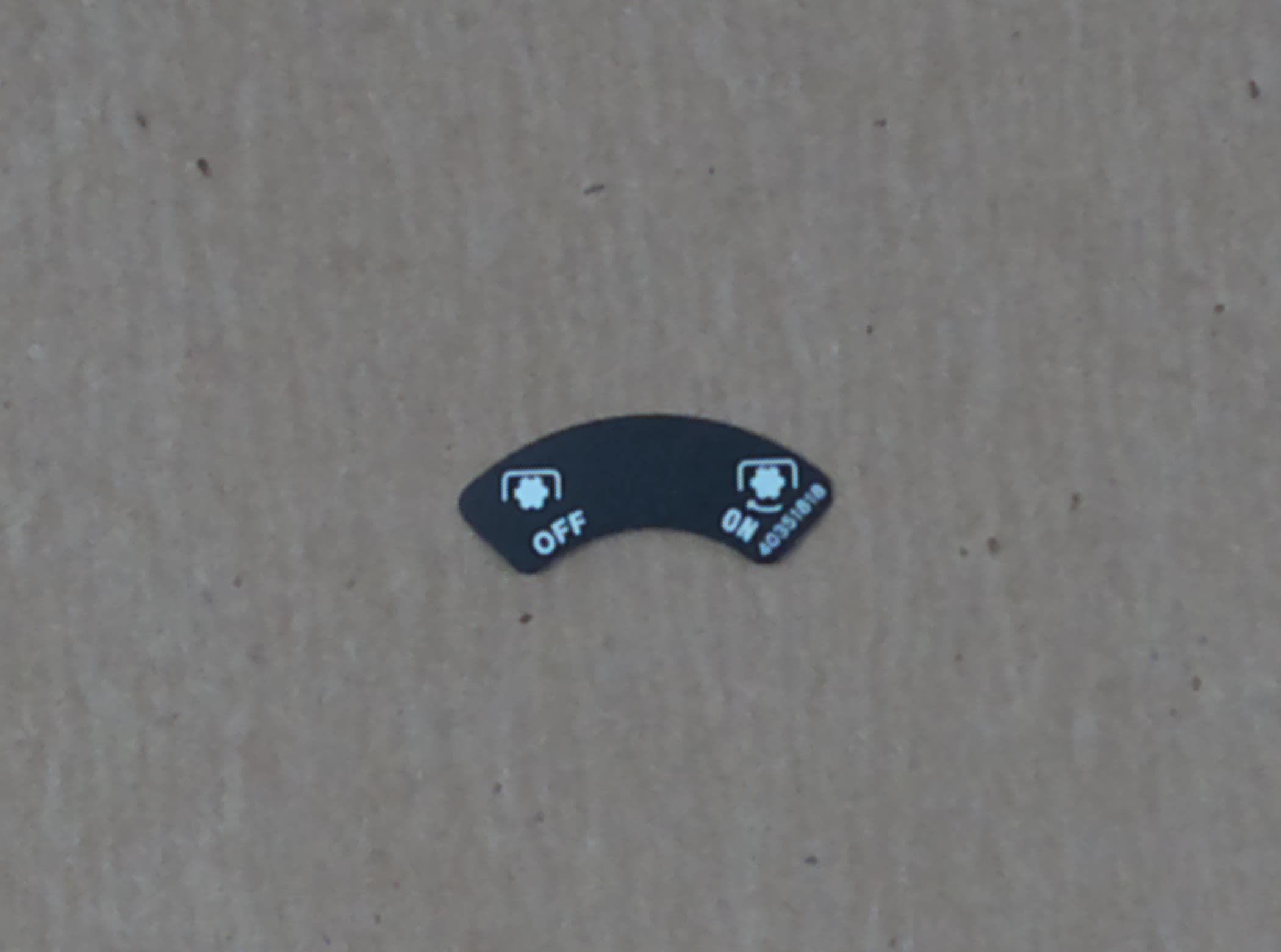 Decal PTO On/off(y) Trg980
