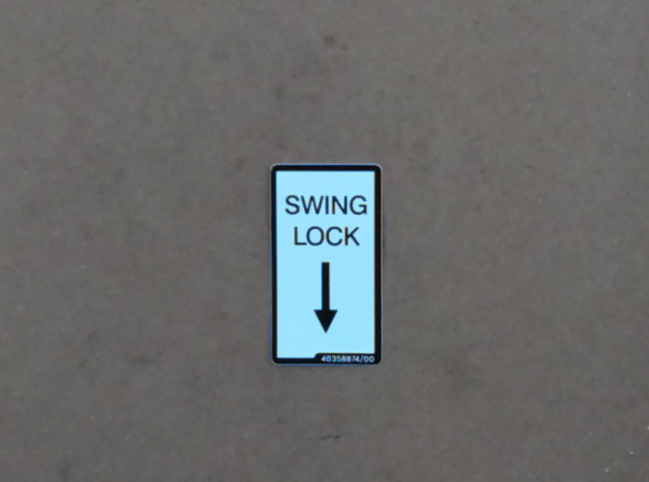 Decal Warning TSBH