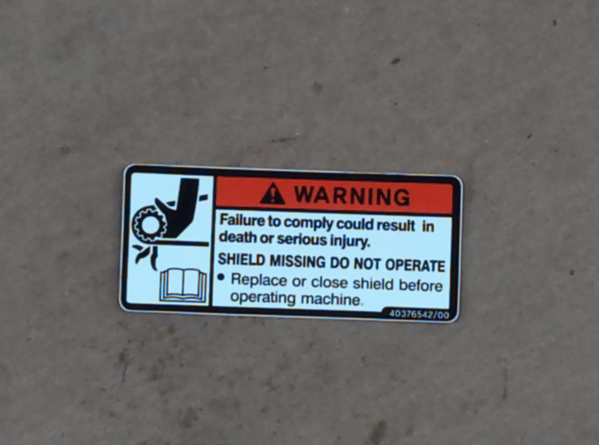 Decal Warning TSMM