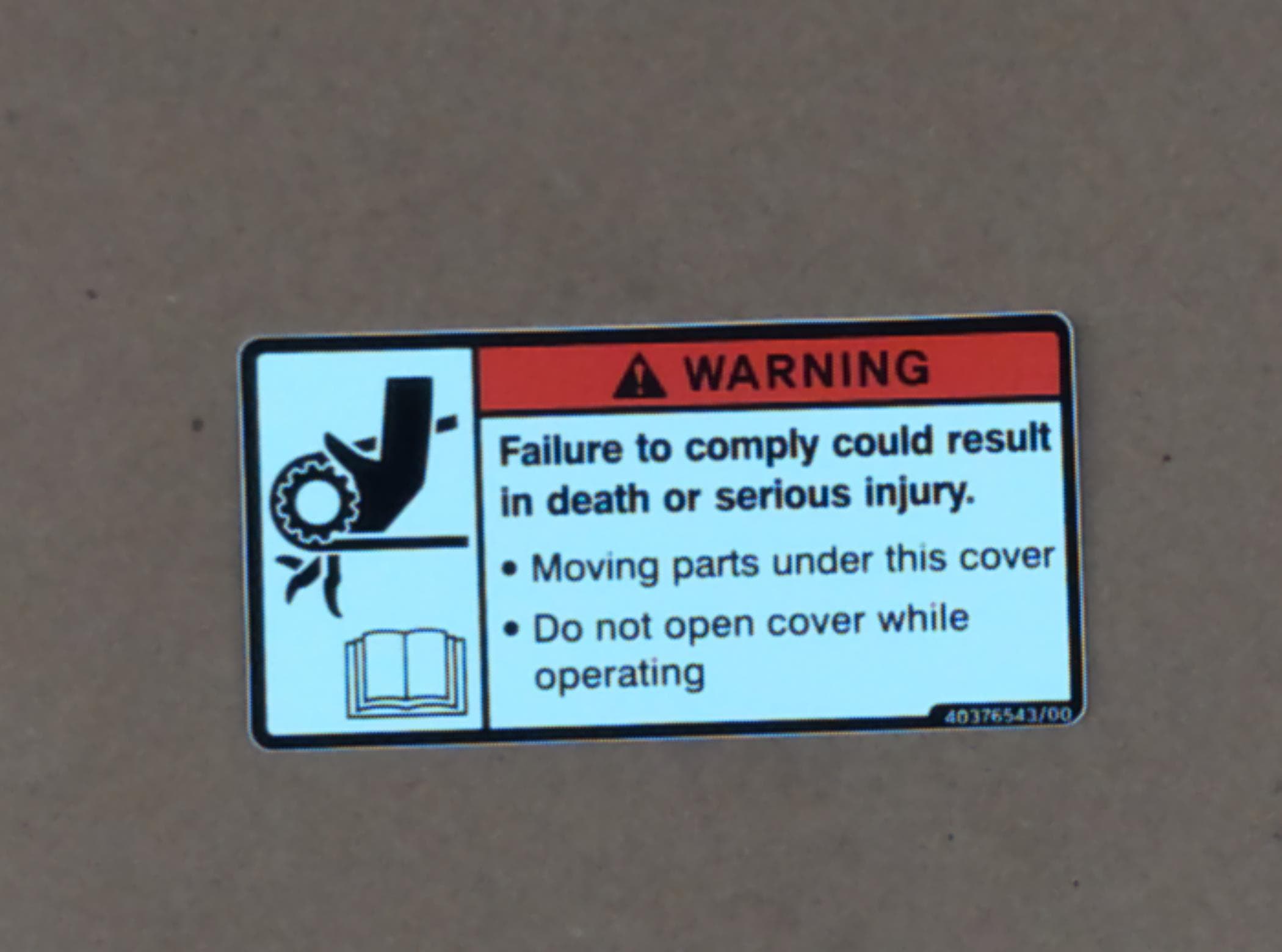 Decal Warning TSMM