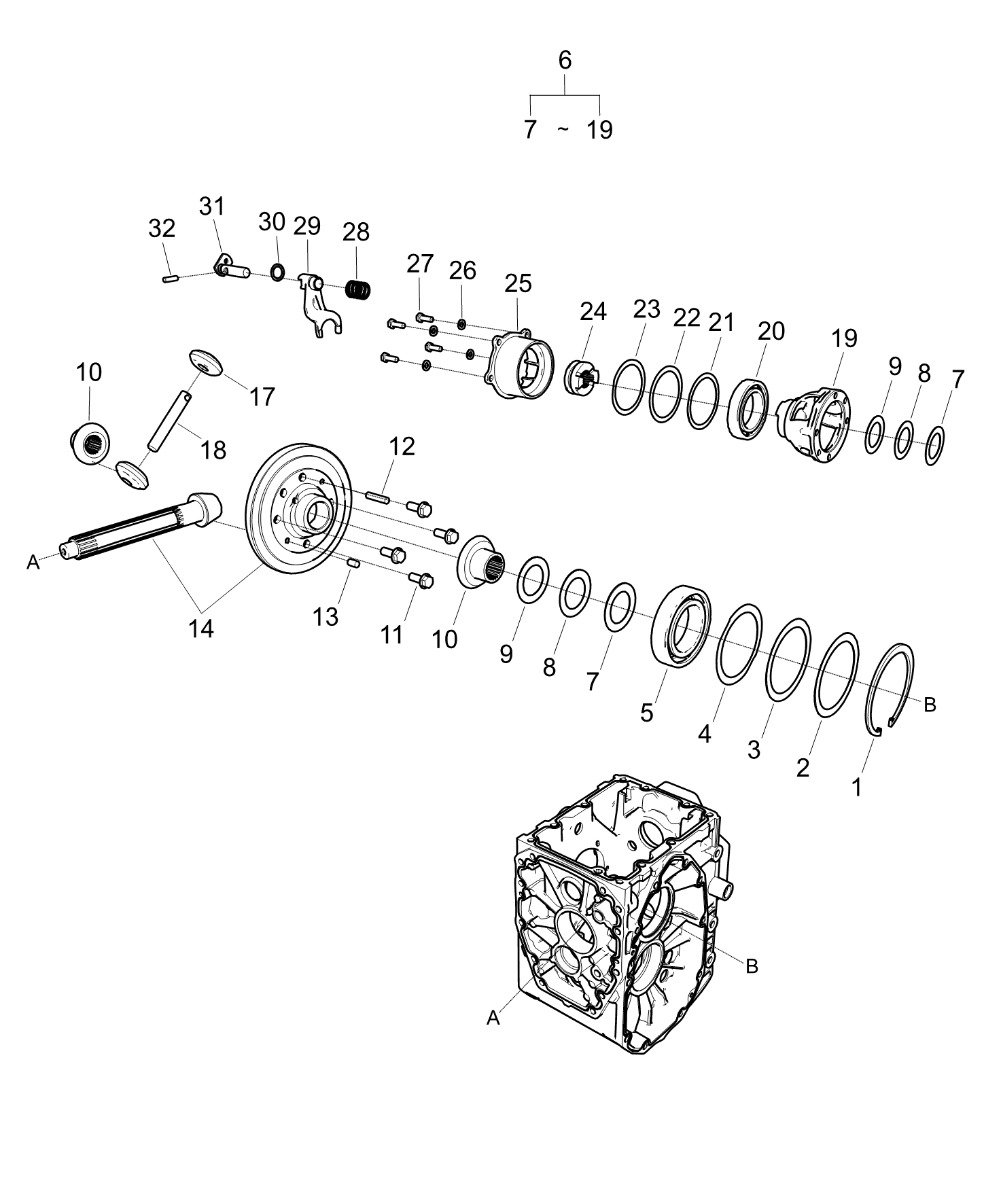 Gear Diff Side(14t) Trg310