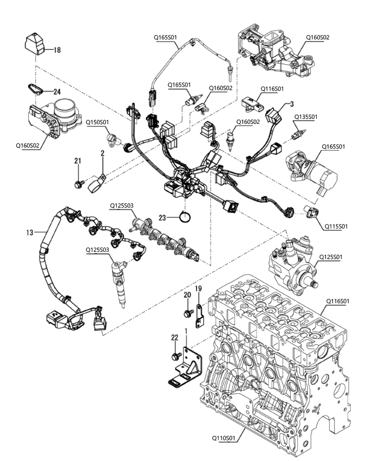 Harness,ct4 129 129c00 91232 Yanmar