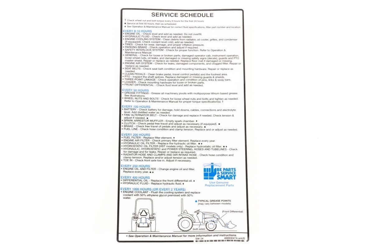 Decal Service Schd