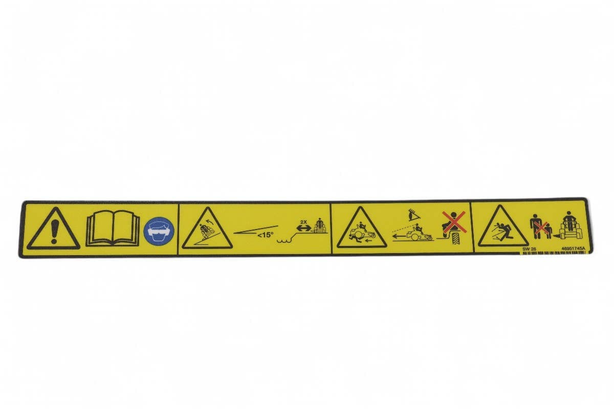 Decal Warning Foot Plate