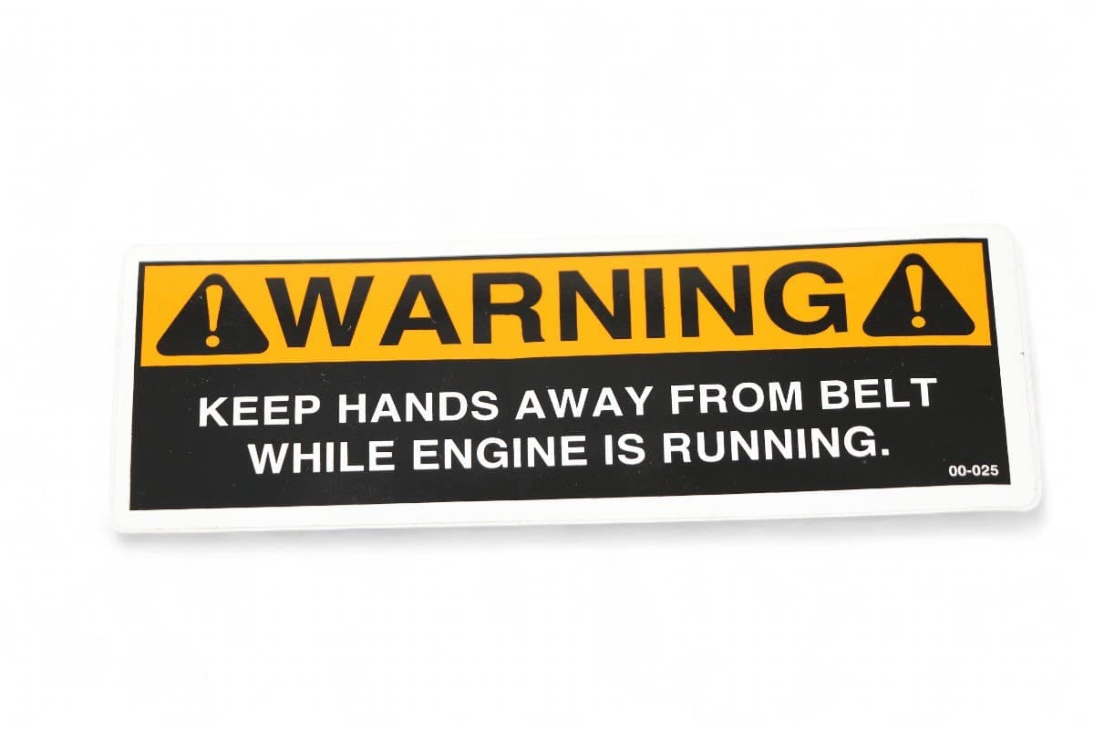 Decal Warning