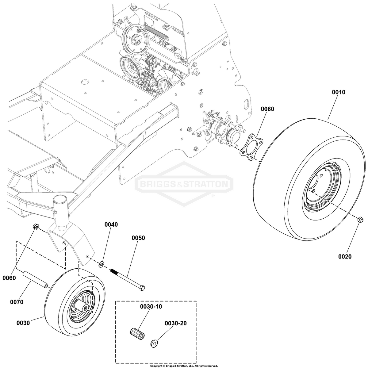Ferris Retainer Bearing diagram, part 5021043SM