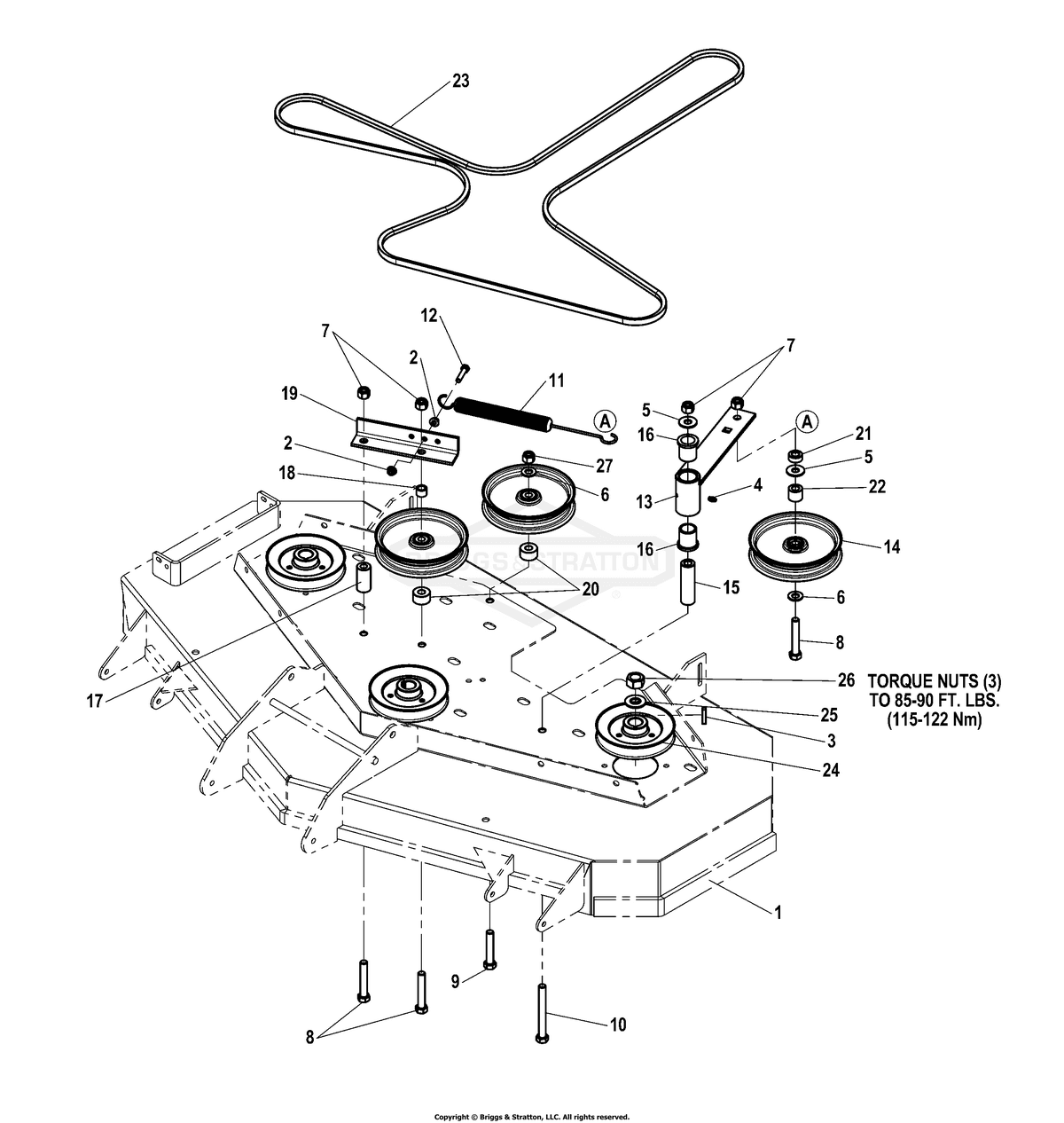 Ferris Pulley, 6.122 OD, 52 diagram, part 5023178SM
