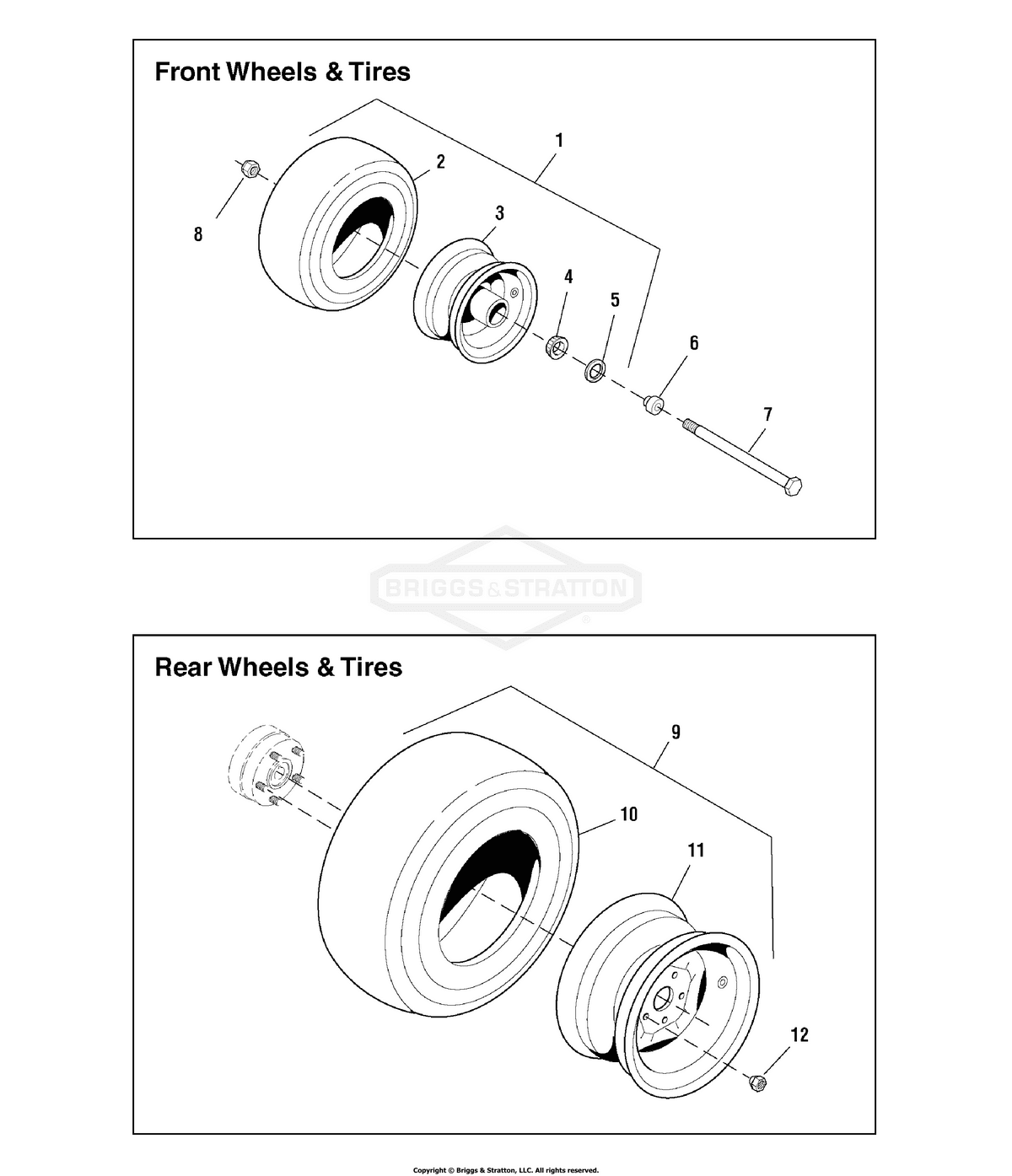 Ferris TIRE Assembly, 13X5.00-6 diagram, part 5023280SM
